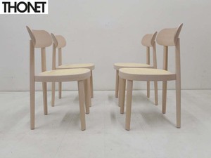 未使用品 正規品■THONET トーネット■定価57万円 118 ビーチ材 チェア ダイニングチェア 4脚セット