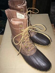 LL Bean ブーツ 革靴 サイズ 11N 筆記体ロゴ 70’sビンテージ