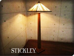 ■展示品■Stickley■USA最高級■ミッションスタイルランプコレクション■アーリーアメリカン■ステンドグラス/フロアランプ/28万/smm9662k