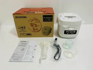 IRIS OHYAMA　アイリスオーヤマ　マイコン式　ジャー炊飯器　RC-MEA50-W　5.5合　ホワイト　展示未使用品　米屋の旨味　極厚火釜