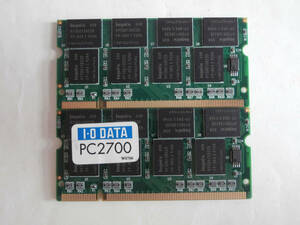 DDR333 PC2700 200Pin 1GB×2枚セット hynixチップ ノート用メモリ