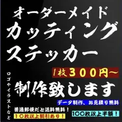 オーダーカッティングステッカー　防水