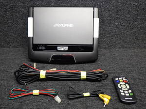 ◇ ALPINE 10.2インチ WVGA リアビジョン フリップダウンモニター TMX-R3200B 【 管理2379 】