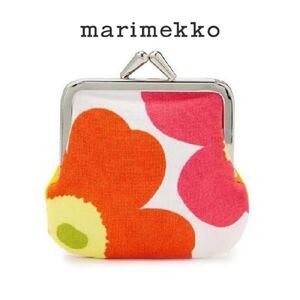 《マリメッコmarimekko／新品》がま口 コインケース 小物入れ／ミニウニッコ MINI-UNIKKO／034773 201／マルチカラー／MR000450