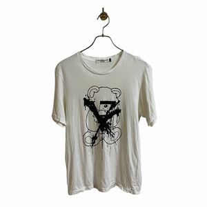 【アンダーカバー UNDERCOVERISM Tシャツ 目隠しベアー ペンキ アンダーカバーイズム メンズ2 685 artscabut期 5685 クマ 熊 ホワイト 白】