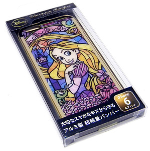 ★ Disney ★ iPhone6［4.7インチ］背面保護プレートつきアルミバンパー / 塔の上のラプンツェル / プリンツェル