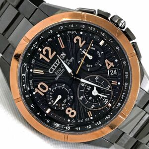 100周年限定モデル 美品 CITIZEN シチズン ATTESA アテッサ Eco-Drive 腕時計 CC9076-50E GPS衛星 電波ソーラー チタン 箱付 動作確認済み