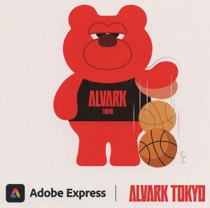 Bリーグ アルバルク東京 × Adobe Express ルーク シール