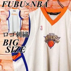 【限定コラボ】FUBUフブ×NBAタンクトップ　ニックス　ビックサイズXL 古着