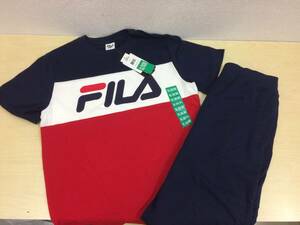 【中古 未使用品】：FILA フィラ 半袖セットアップ XLサイズ 子供用 (20240612)