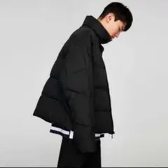 ZARA ダウンジャケット パフジャケット オーバーサイズ ブラック