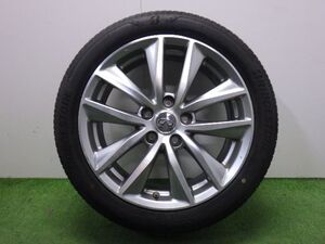 ★スカイライン 350GT HV タイプP HV37★1本 205/50R17 日産 純正 アルミ 114.3 5H 65mm 17インチ 7.5J +45 中古 タイヤ ホイール