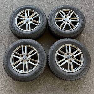 【5143】★【送料無料】★ 175/70R14 4本セット冬タイヤDUNLOP WINTERMAXX 03バリ山【2021年】アルミンホイール 14X5 1/2J PCD100/4H