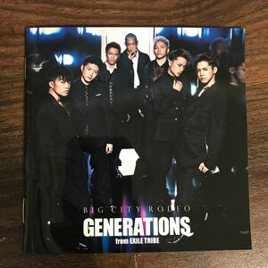 (445)中古CD100円 GENERATIONS from EXILE TRIBE BIG CITY RODEO(CD+DVD)