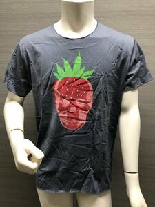 本物 新品 lucien pellat-finet ルシアンペラフィネ ストロベリースカル半袖Tシャツ EVH1930 グレー M