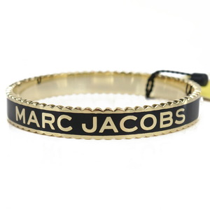 【新品 未使用】マークジェイコブス MARC JACOBS THE MEDALLION LG BANGLE バングル J105MT7PF22 001 BLACK-GOLD ブラック