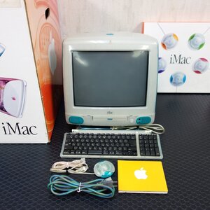 Apple iMac G3 MacOS 8.6 PowerPC G3 M7440J/A 箱付き 【 中古品 / 現状品 】