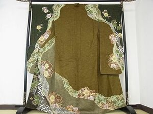 平和屋2■豪華振袖　絞り　辻が花　金彩　金通し地　逸品　DAAE2260ps