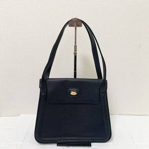 delvaux デルヴォー 本革 レザー トートバッグ ハンドバッグ 黒