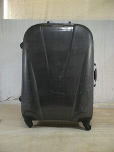 4924　黒×シルバー　スーツケース　キャリケース　旅行用　ビジネストラベルバック