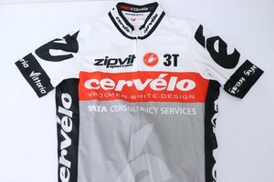 ▽CASTELLI カステリ TEAM JERSEY FZ TDF 半袖ジャージ Sサイズ 美品