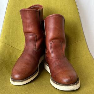 RED WING レッドウイング 8866 97年 両足犬タグ エラー品？ ペコスブーツ 7 E 米国製 25.0 25.5相当 レザーシューズ オロラセット