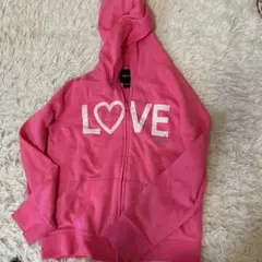 GapKids ピンク LOVE パーカー 140cm