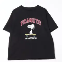 【美品】フリークスストア　ピーナッツ　スヌーピー　メンズ　半袖Tシャツ　M　黒