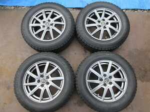 Septima15インチアルミホイルタイヤ4本 15×6.0J OFF45 PCD100 5穴 ICE ESPORTE 195/65R15