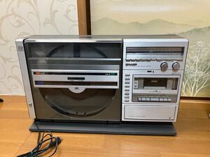 SHARP VZ-V3 レコード ラジカセ DUAL-PLAY DISC STEREO SYSTEM 現状品　