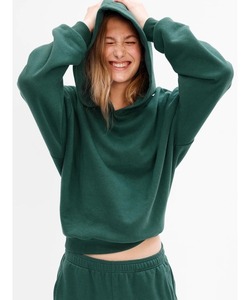 「GAP」 プルオーバーパーカー XX-SMALL グリーン系その他 レディース