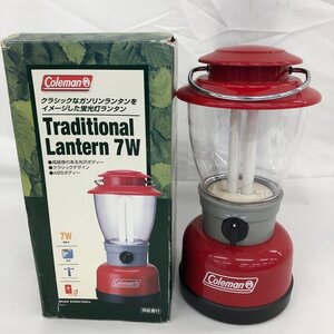 Coleman コールマン 蛍光灯ランタン Traditional Lantern 7W 箱付き 通電〇【CKAY1029】