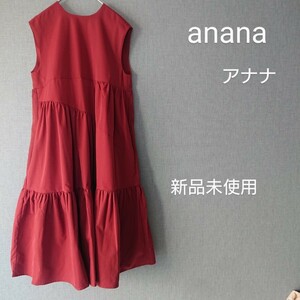 anana アナナ ワンピース ティアード オレンジ 9号 11号 M L 新品 