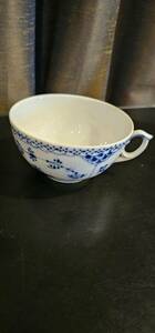 ｈ506　ロイヤルコペンハーゲン　カップ＆ソーサー⑥　Blue Fluted Half Lace Teacup with Saucer　バラ売りです。