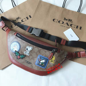 ★COACHバッグ★コーチ CE541 COACH X PEANUTS ピーナッツコラボ ボディーバッグ ベルトバッグ ウエストバッグ アウトレット品