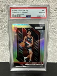 【GEM10】 Anfernee Simons 2018-19 Prizm #61 RC Silver Prizm