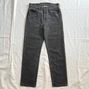 先染め 黒 90s ビンテージ LEVIS501 USA製 ブラックデニム パンツ オリジナル ブラックジーンズ LEVI