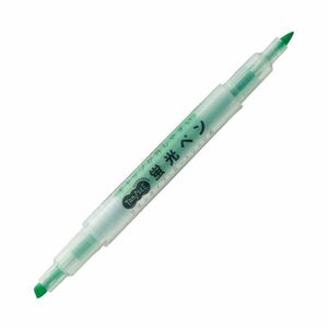 【新品】(まとめ) TANOSEEキャップが外しやすい蛍光ペン ツイン 緑 1本 〔×100セット〕