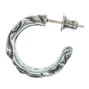 CHROME HEARTS クロムハーツ（原本無） HOOP SCROOL 1 フープ スクロール ピアス シルバー系【中古】