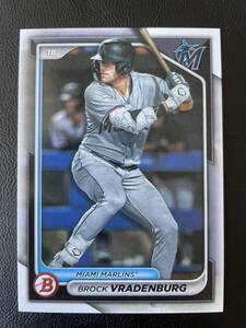 TOPPS 2024 Bowman Baseball #BP-62 BROCK VRADENBURG ブロック・ブラッデンバーグ Miami Marlins マイアミ・マーリンズ