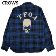 CROWS T.F.O.A クローズ　武装戦線 チェックネルシャツ スカル刺繍