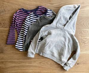 Baby GAP 4歳 toddler スウェット パーカー 長袖 Tシャツ カットソー ボーダー