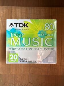 ★未開封品 美品★ 録音用CD-R 20枚 TDK 80分 Dear Music80 音楽用 