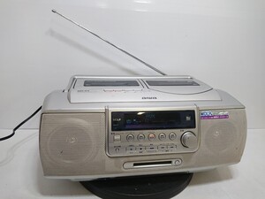 管理1152 aiwa アイワ MR-X3 オールインワン ラジカセ 02年製 汚れあり 動作確認済み ジャンク