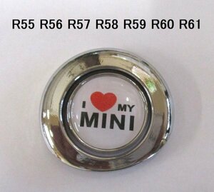 【新品・即決】ミニクーパー スタートボタン カバー I LOVE MY MINI アクセサリー ステッカー R55 R56 R57 R58 R59 R60 R61