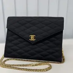 希少モデル✨CHANEL マトラッセ　サテン　チェーンショルダー