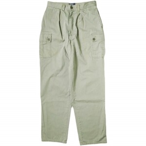 Polo by Ralph Lauren ポロラルフローレン TARPOON PANT コットンツイル6ポケットカーゴパンツ 30 KHAKI MADE IN USA 1プリーツ チノパン