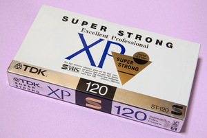 TDK S-VHSビデオカセット　”XP120”　未開封ラスト