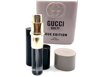 ★グッチ香水・GUCCI・GUILTY LOVE EDITION POUR HOMME EDT. 3.5ml入 Spray 1本 ※画像前方の小(黒)スプレー1本のみ出品となります。