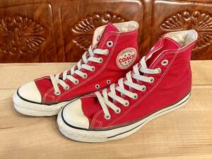 ★☆70s!USA!希少レア!converse COACH HI 赤 6.5 25cm コンバース コーチ ハイカット レッド ビンテージ 239☆★